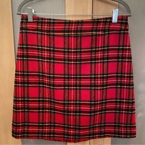 J Crew Plaid Mini Skirt